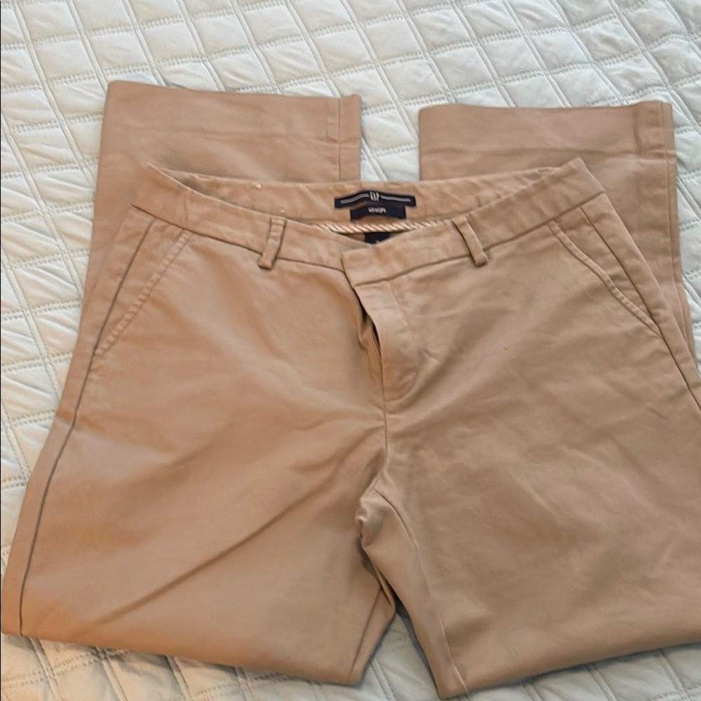 Cream Chinos & Khakis Pants